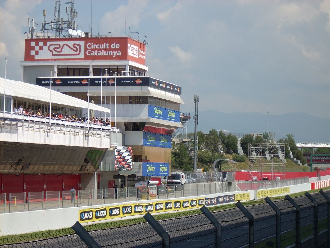 Formula 1 cars at the Circuit de Barcelona-Catalunya