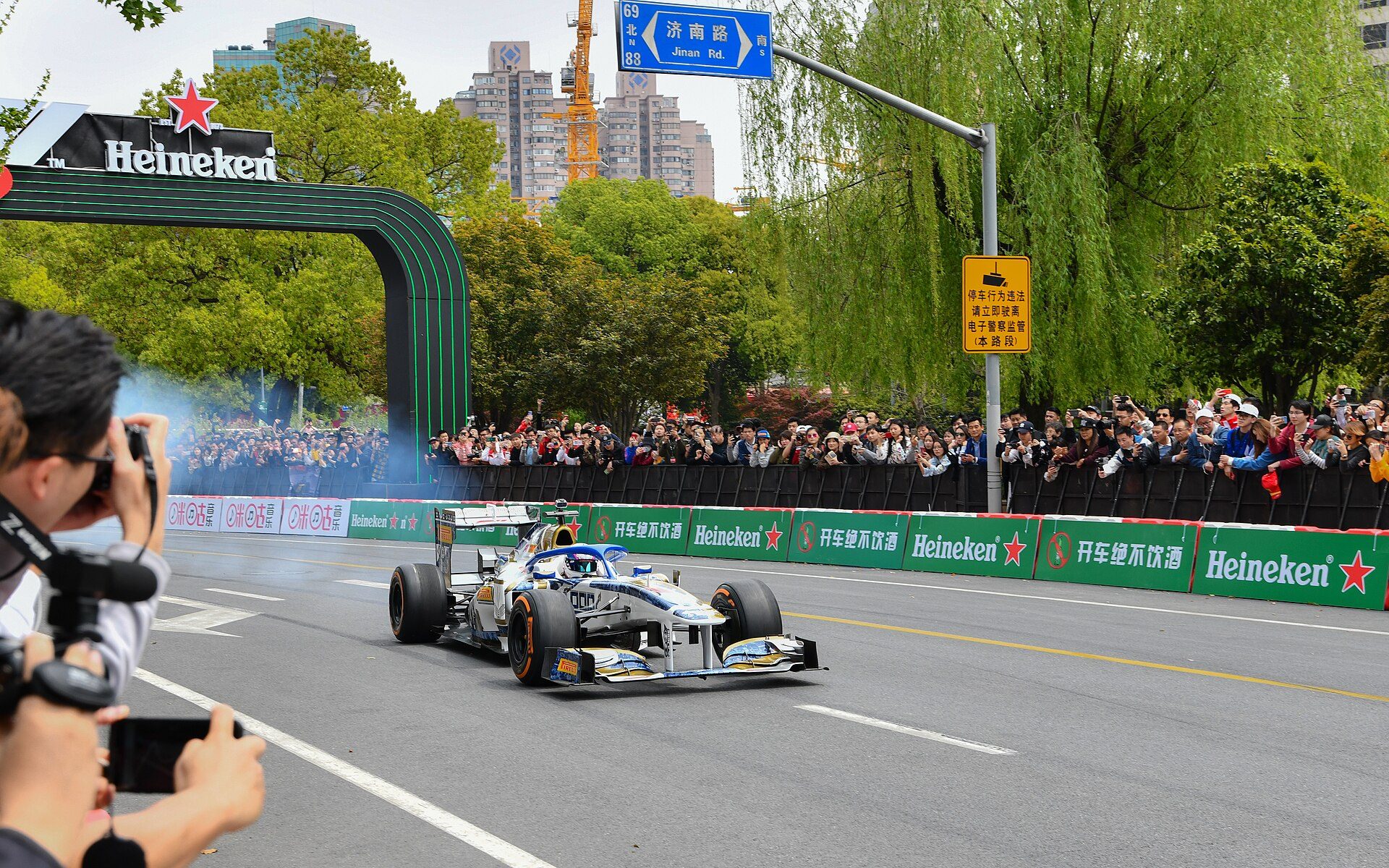 Cars at the 2019 Chinese Grand Prix in Shanghai